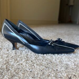 LK Bennett Navy Low Heel Pumps Sz 38C